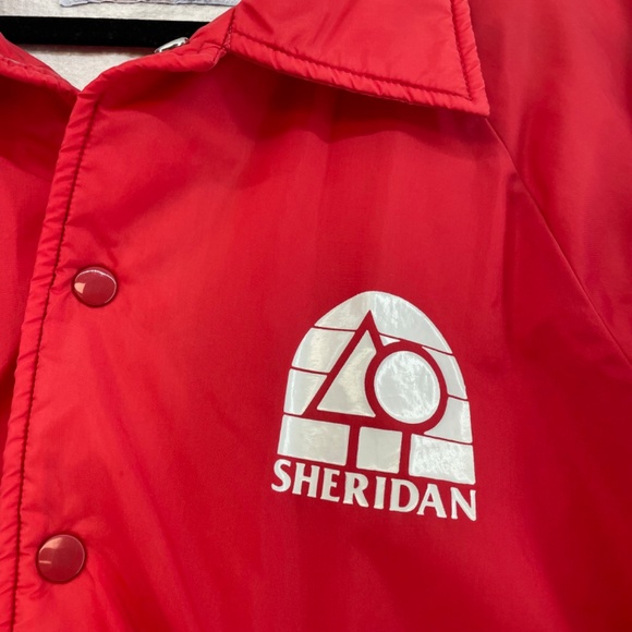 Trimark Sheridan Buttoned Lightweight Windbreaker Jacket Red Men’s Size Large - Picture 3 of 14